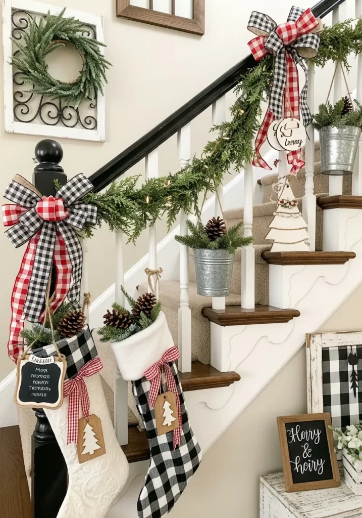 Christmas Stair Decor