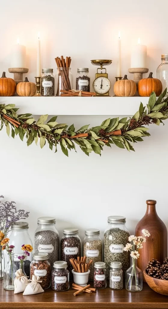 The Spice of the Harvest Mantel