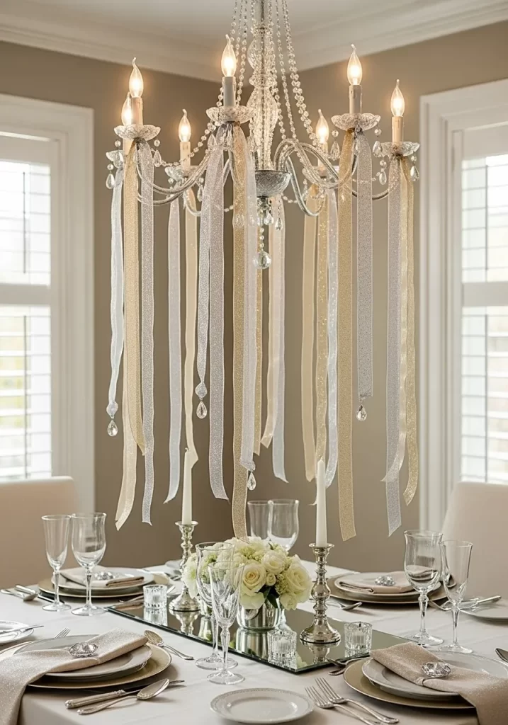 Cascading Chandelier Ribbons