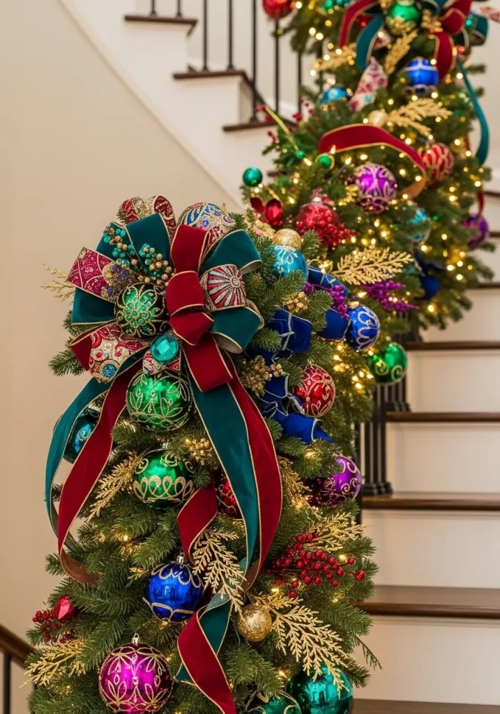 Christmas Stair Decor