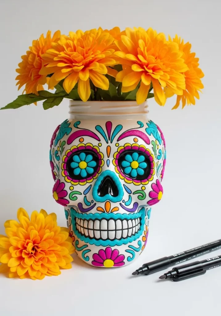 Day of the Dead Sugar Skull Jar Day of the Dead Sugar Skull Jar