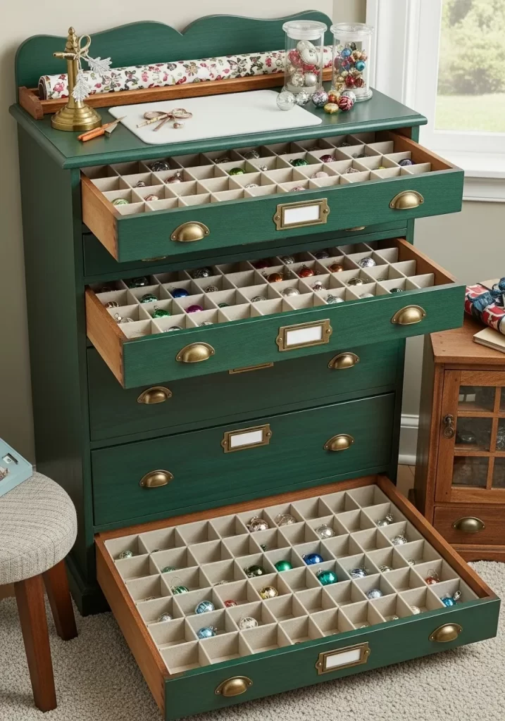 Repurposed Ornament Dresser