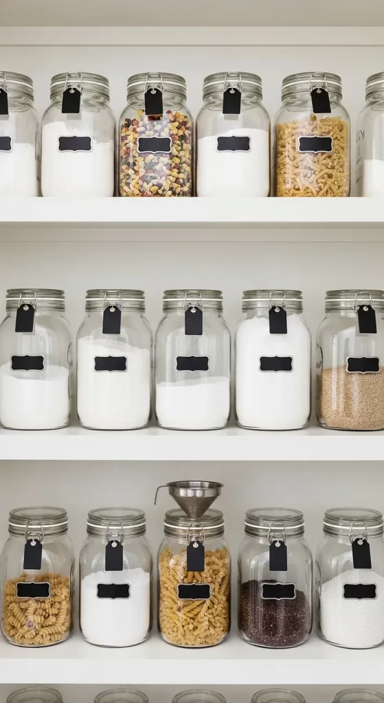 The Labeled Glass Jars
