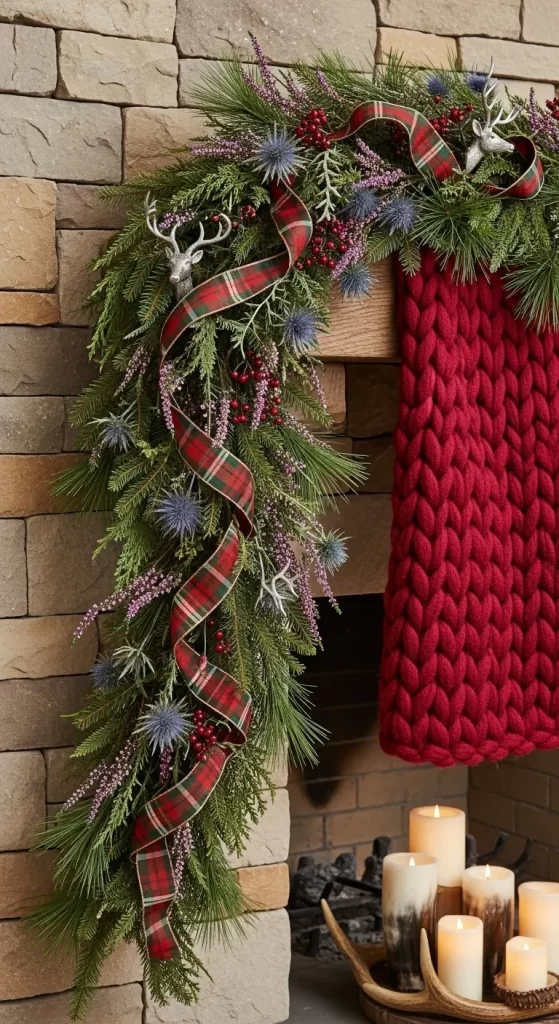 Highland Lodge Plaid Garland