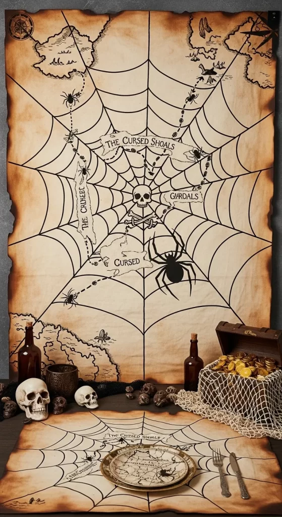 Cursed Pirate Chart Decor