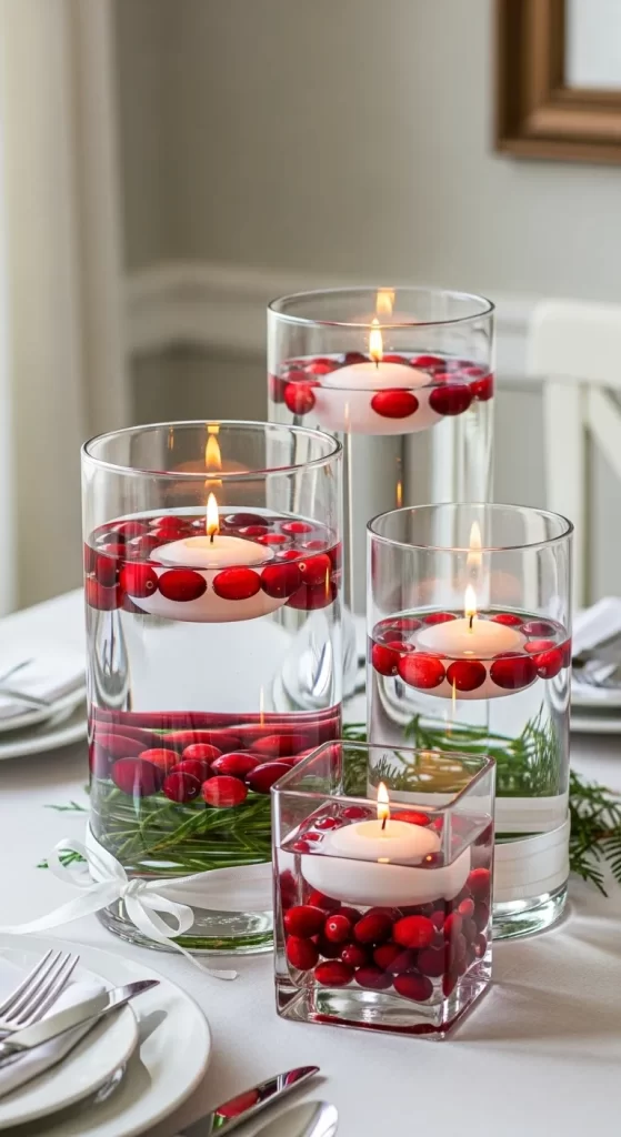 The Cranberry Candle Glow