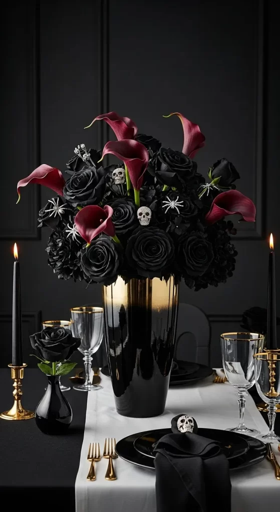 Midnight Bloom Centerpiece
