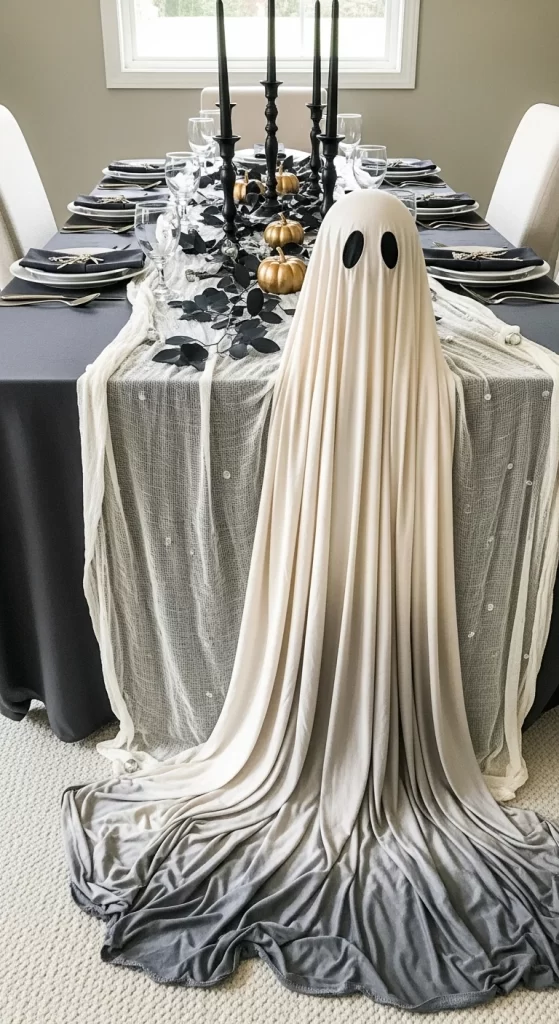 Elegant Drapery Ghost Centerpiece