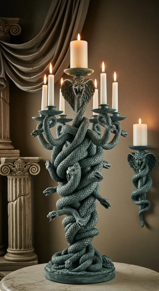 Medusa's Coil Candelabra