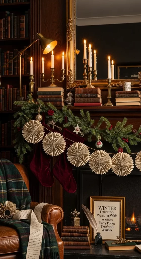 Old World Library Christmas