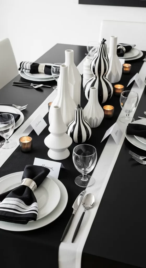 The Bold Black and White Table