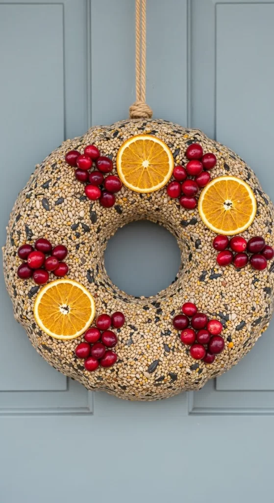 Winter Feast for Birds Wreath