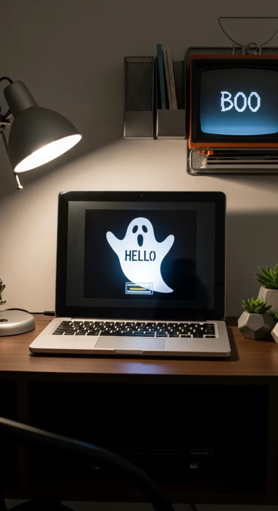 Digital Ghost Welcome Screen