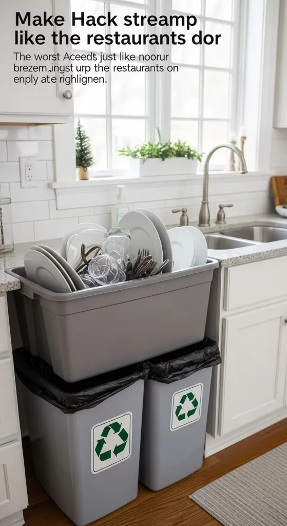 Restaurant-Style Dish Tub System