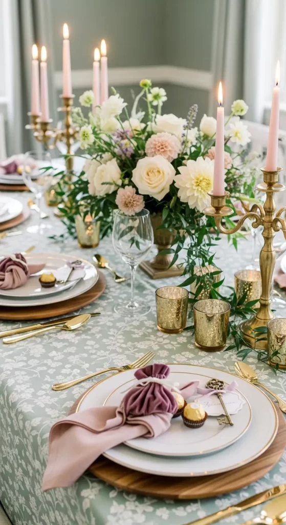 Sweet Pink and Gold Elegance
