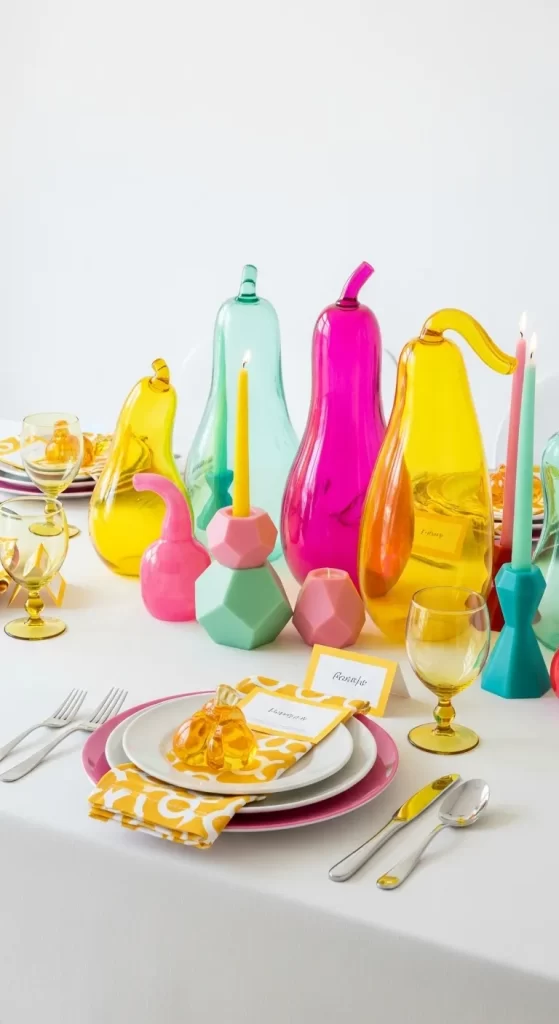 The Playful Glass Gourd Centerpiece