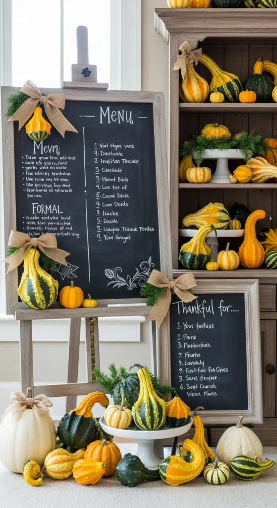 The Chalkboard Menu & Gratitude Corner