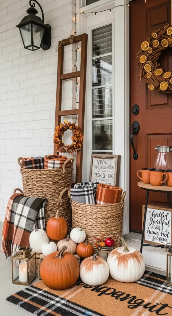The Cozy Plaid and Blanket Display