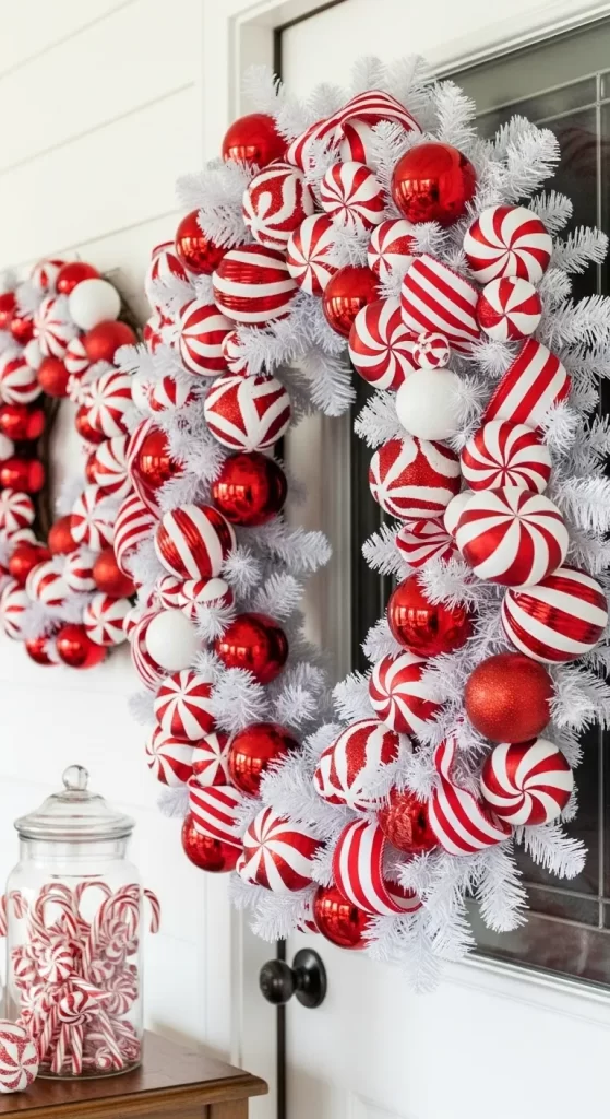 Peppermint Candy Wonderland Wreath