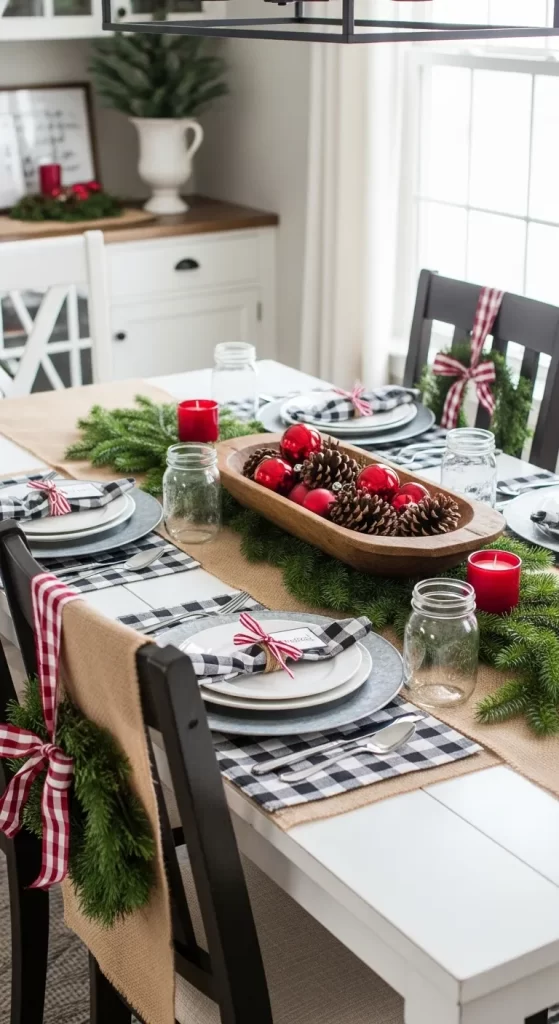 Rustic Dining Table Setting