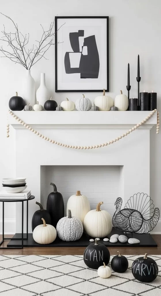The Modern Monochrome Mantel