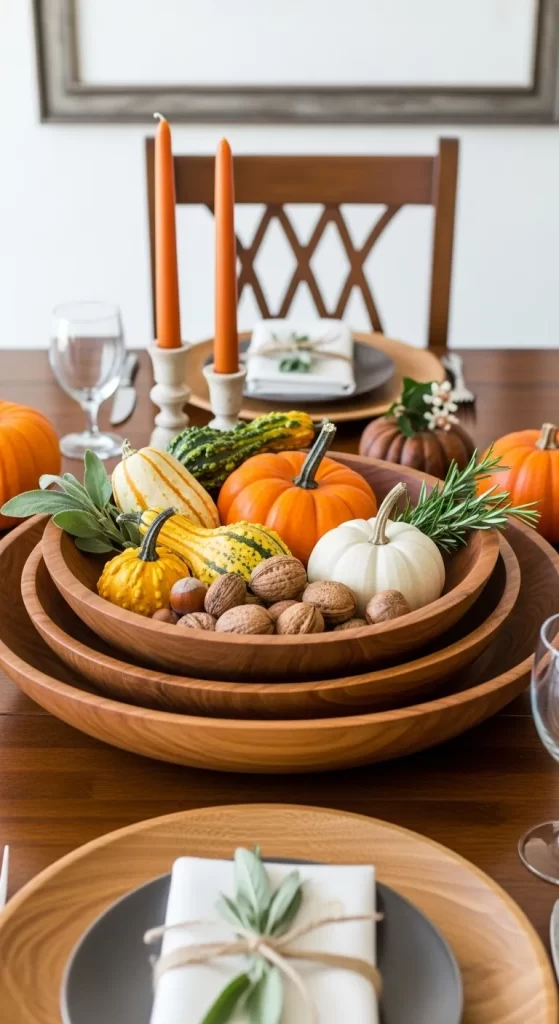 The Layered Wooden Bowl Display