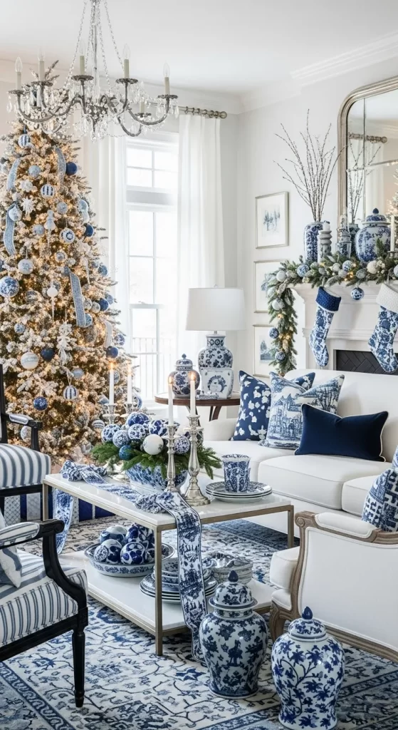 Blue and White Chinoiserie Holiday