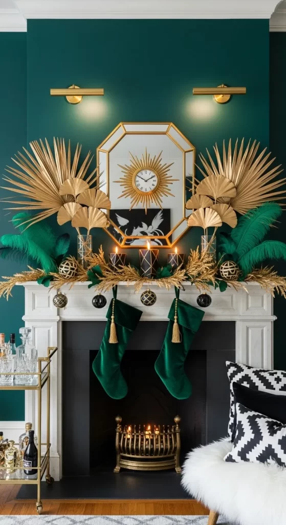 Art Deco Emerald & Gold