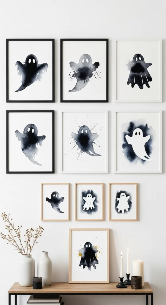 Watercolor Ghost Gallery Wall