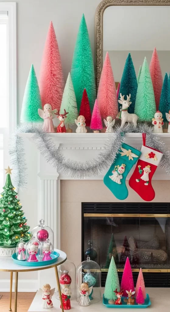 Vintage-Inspired Mantel Decor