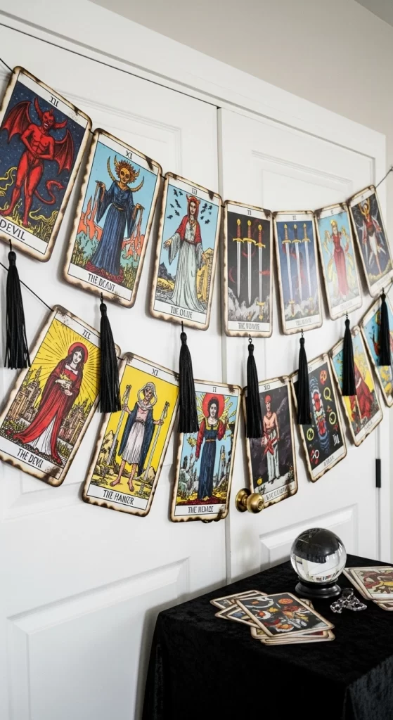 Mystical Tarot Card Garland