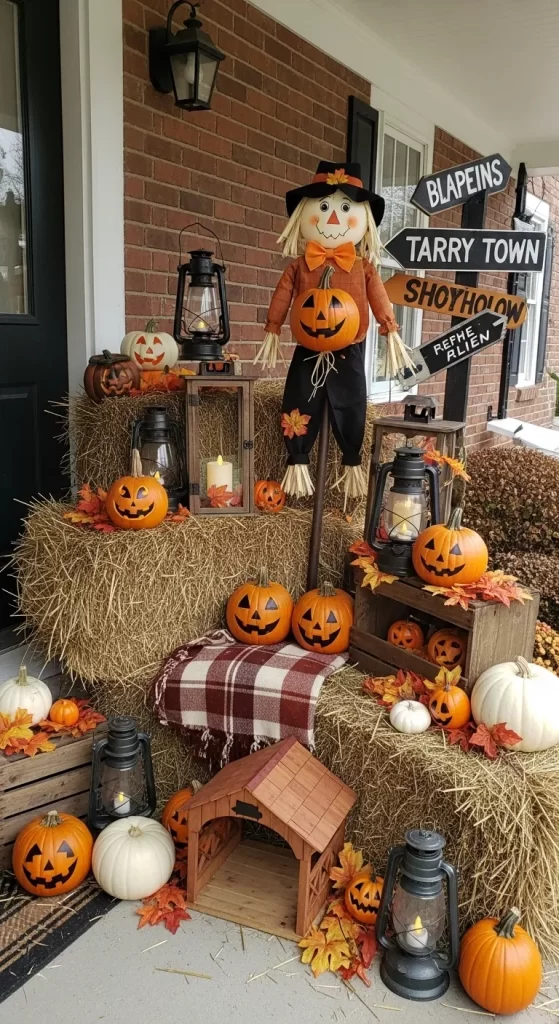 Friendly Porch Scarecrow Patch Friendly Porch Scarecrow Patch