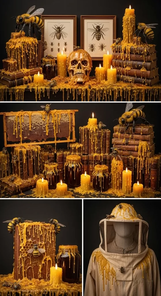 Honeycomb Horror Bookshelf