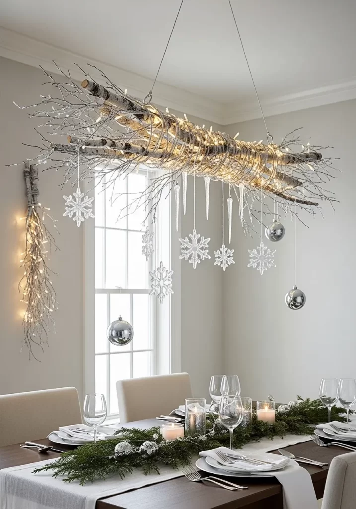 Frosted Branch Chandelier