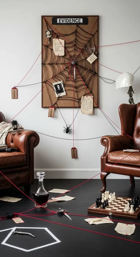 Web of Mystery Evidence Board