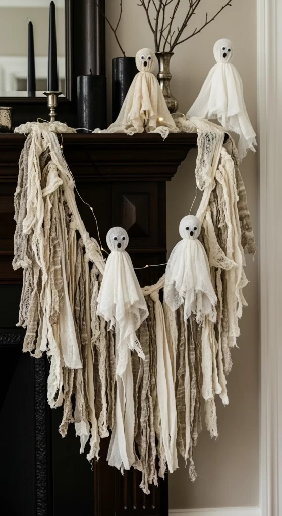 Mourning Shroud Ghost Garland