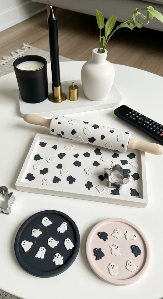 Playful Clay Ghost Trinkets