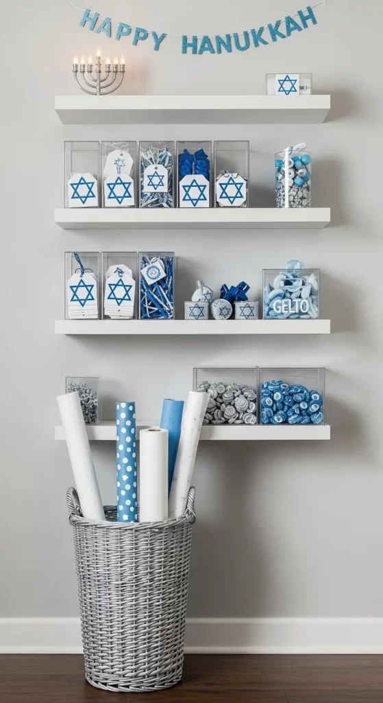 The Hanukkah Celebration Shelves