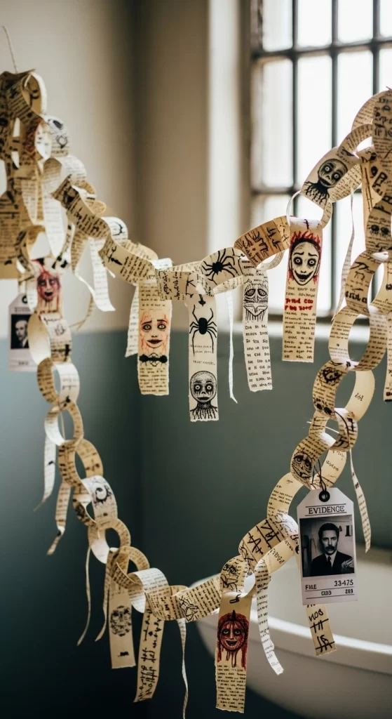Asylum Inmate Paper Chain Garland