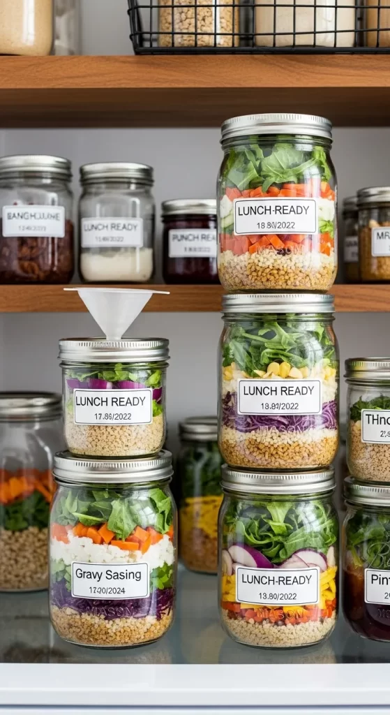  Layered Lunch Jars