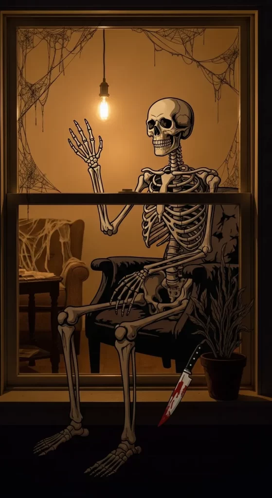 The Sitting Skeleton
