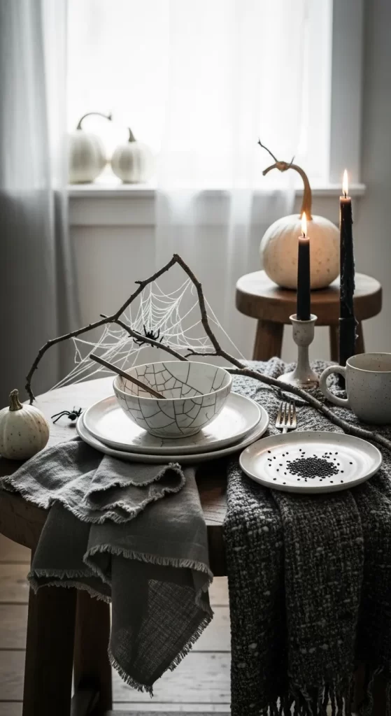 Delicate Spiderweb Setting