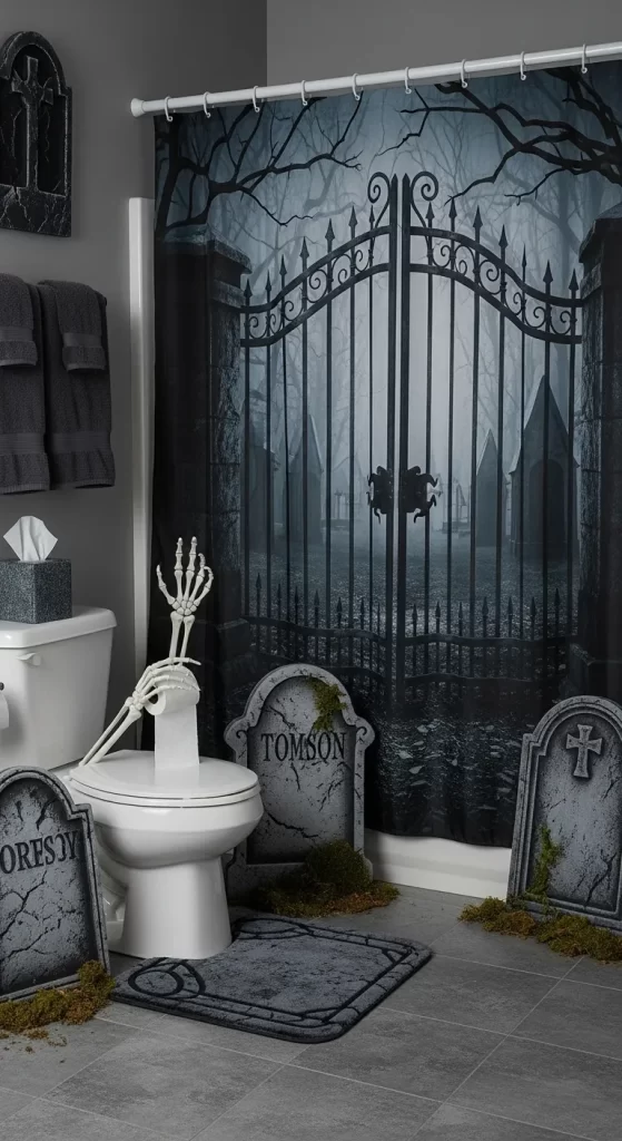 Creepy Cemetery Rest Stop