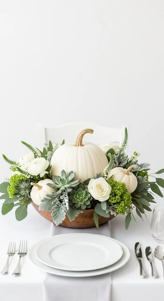 The White and Green Harvest Bowl