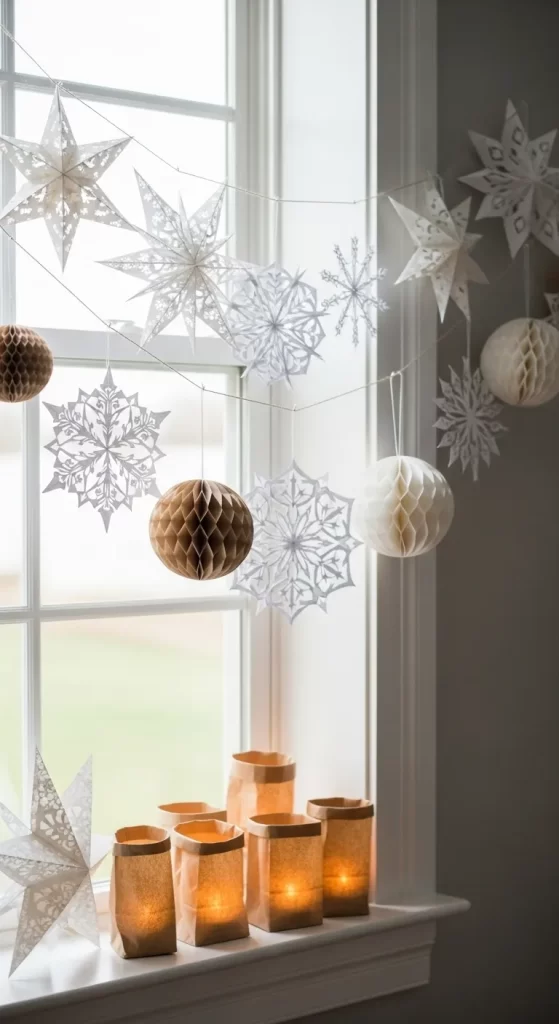Winter Window Snowflake Garland