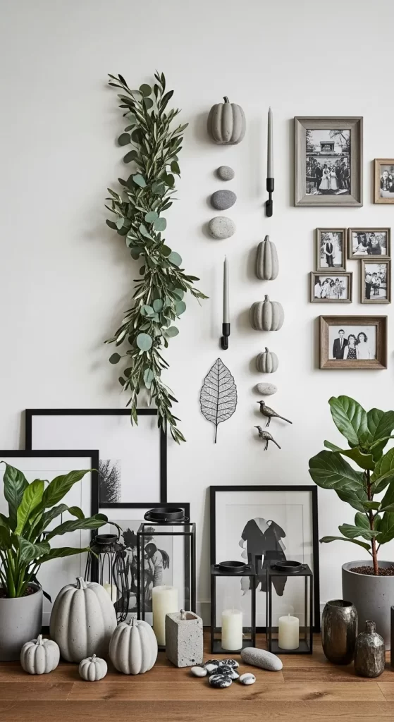 The Minimalist Grayscale Mantel
