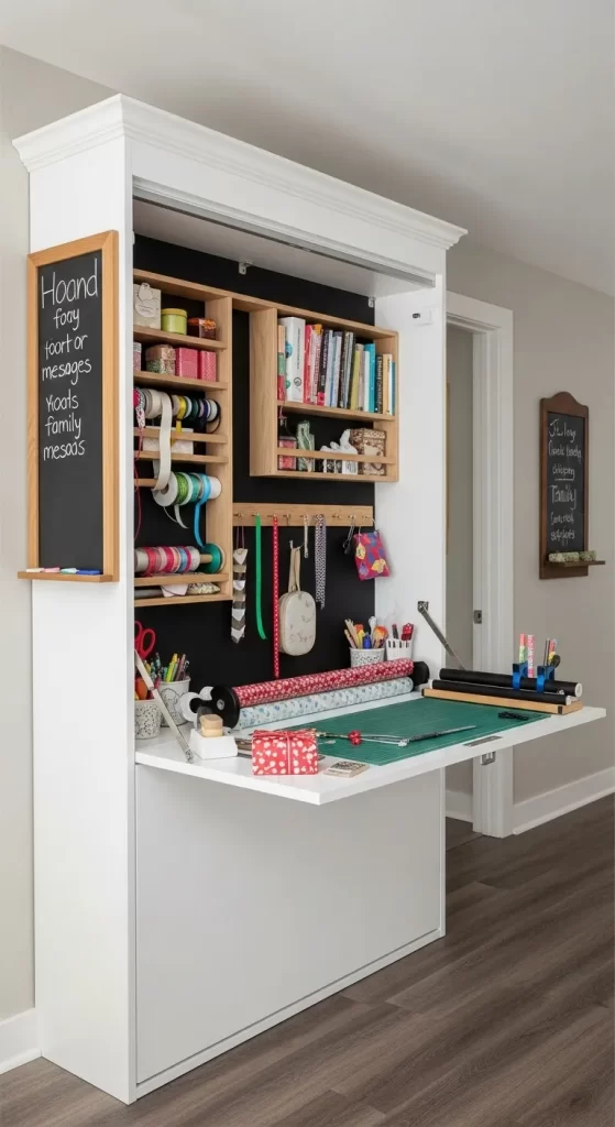 The Fold-Down Wall Desk