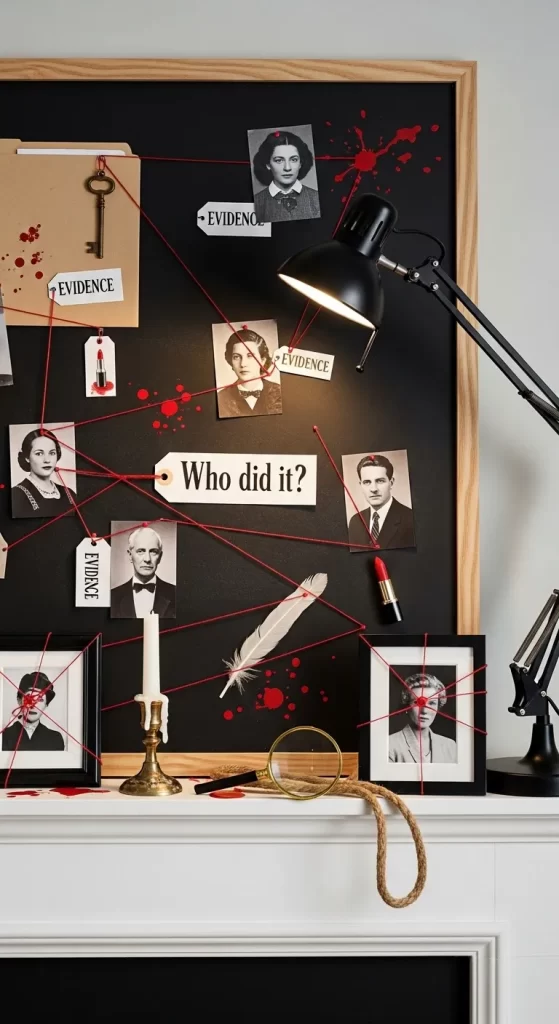 Murder Mystery Evidence Board Murder Mystery Evidence Board