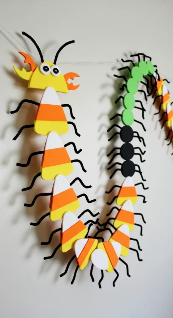 Candy Corn Centipede Garland