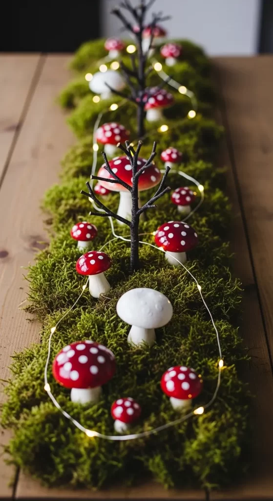 The Enchanting Mushroom Tablescape
